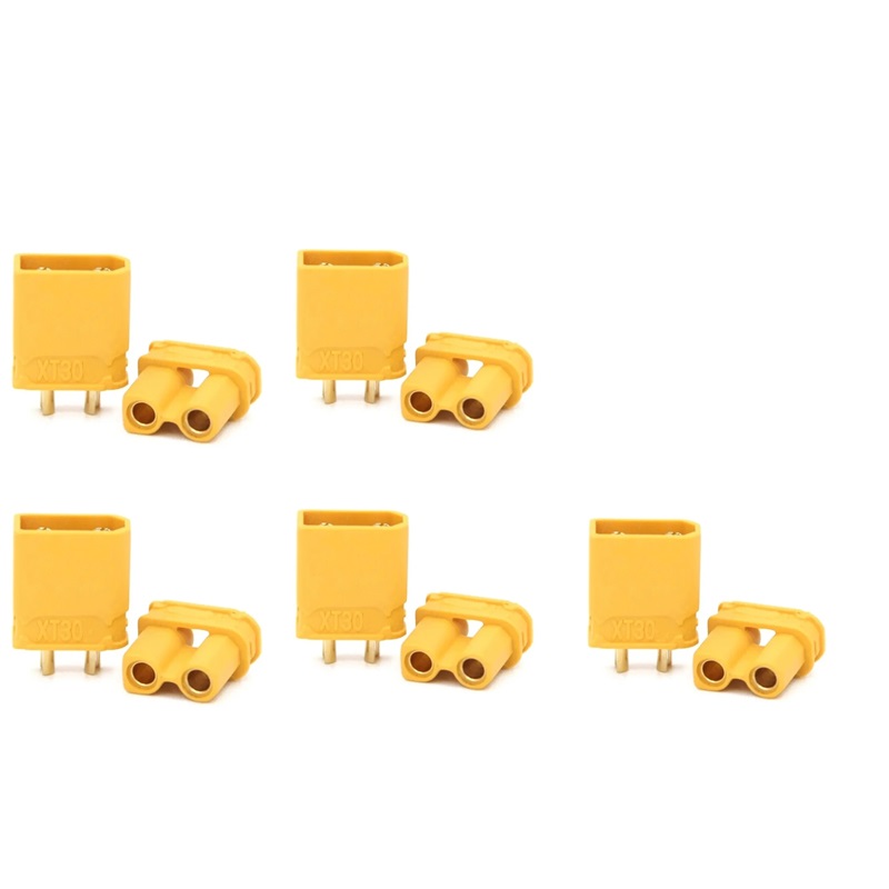 Drone Battery Connector - 5/10 pares xt30 xt 30 conectores