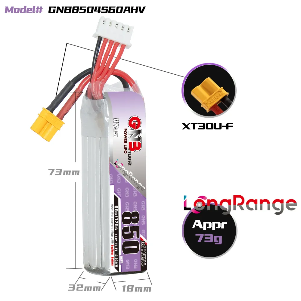 Bateria GAONENG GNB LiPo 850mA - Drone Battery 4S avaliação e preço