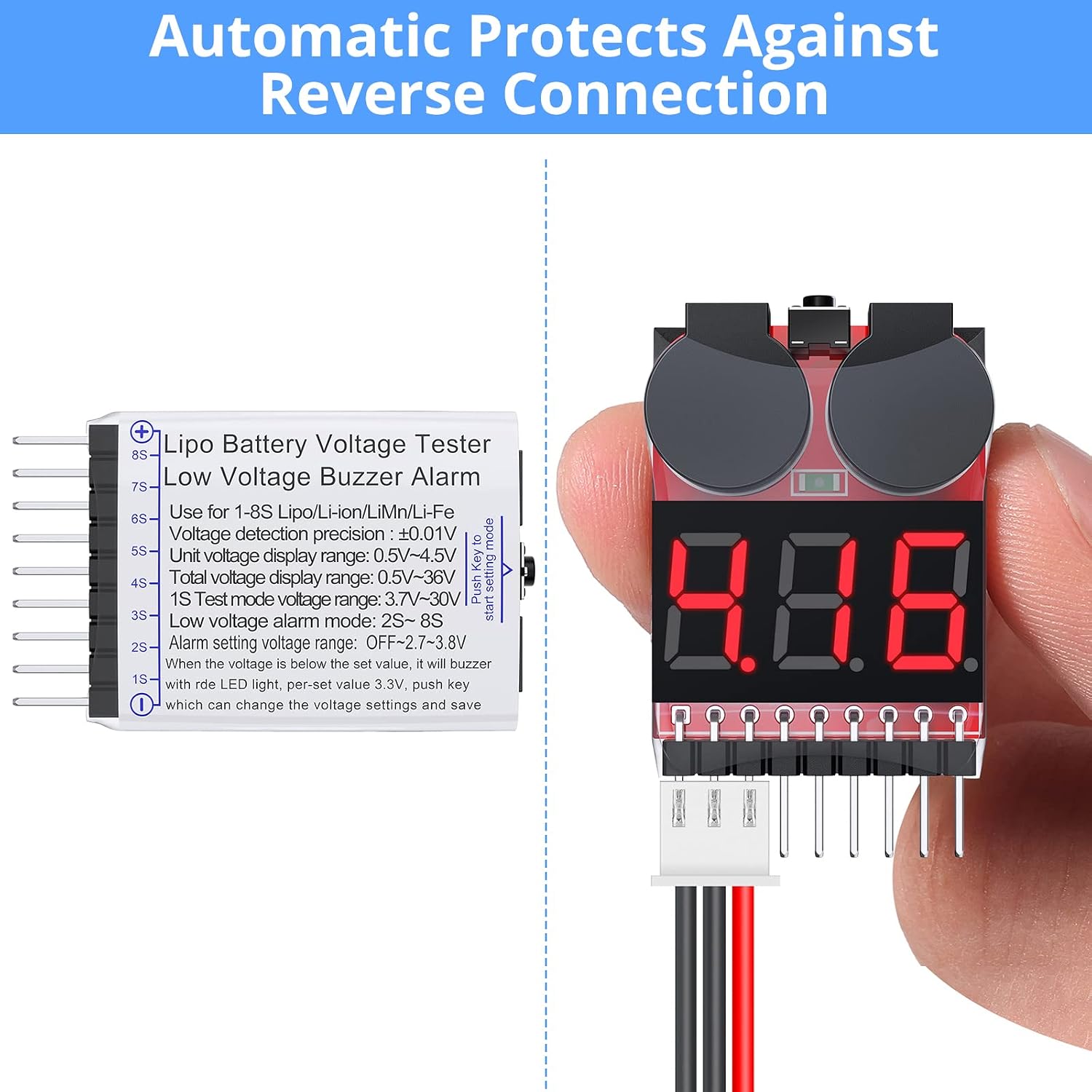 Oike 1-8S 2IN1 Testador de Vol - Drone Battery Voltage Checker avaliação e preço